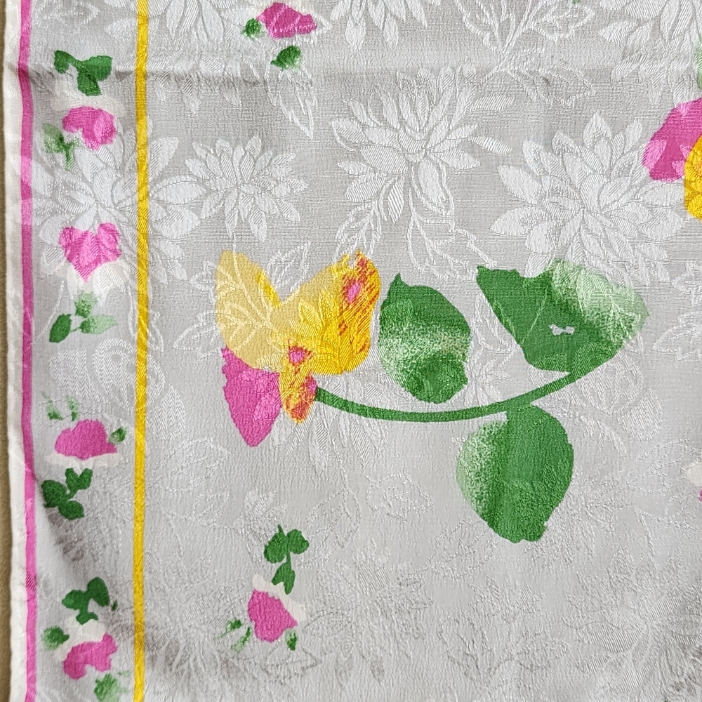 Albert Nipon Rectangular Silk Scarf Vintage - image 2